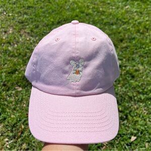 Disney Parks Halloween Minnie Mouse Ghost embroidered Pink Baseball Cap